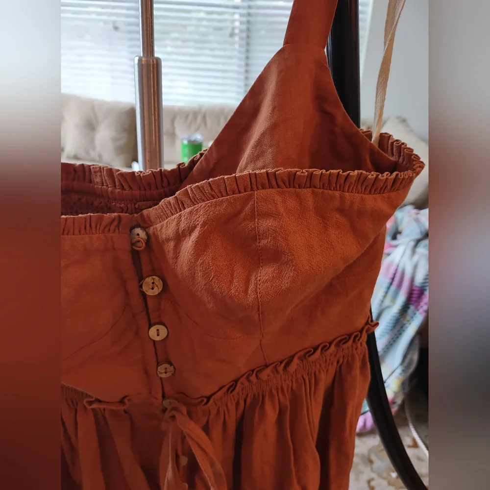 NWT Free People Cotton Midi Dress - Small Petite - Picture 11 of 15